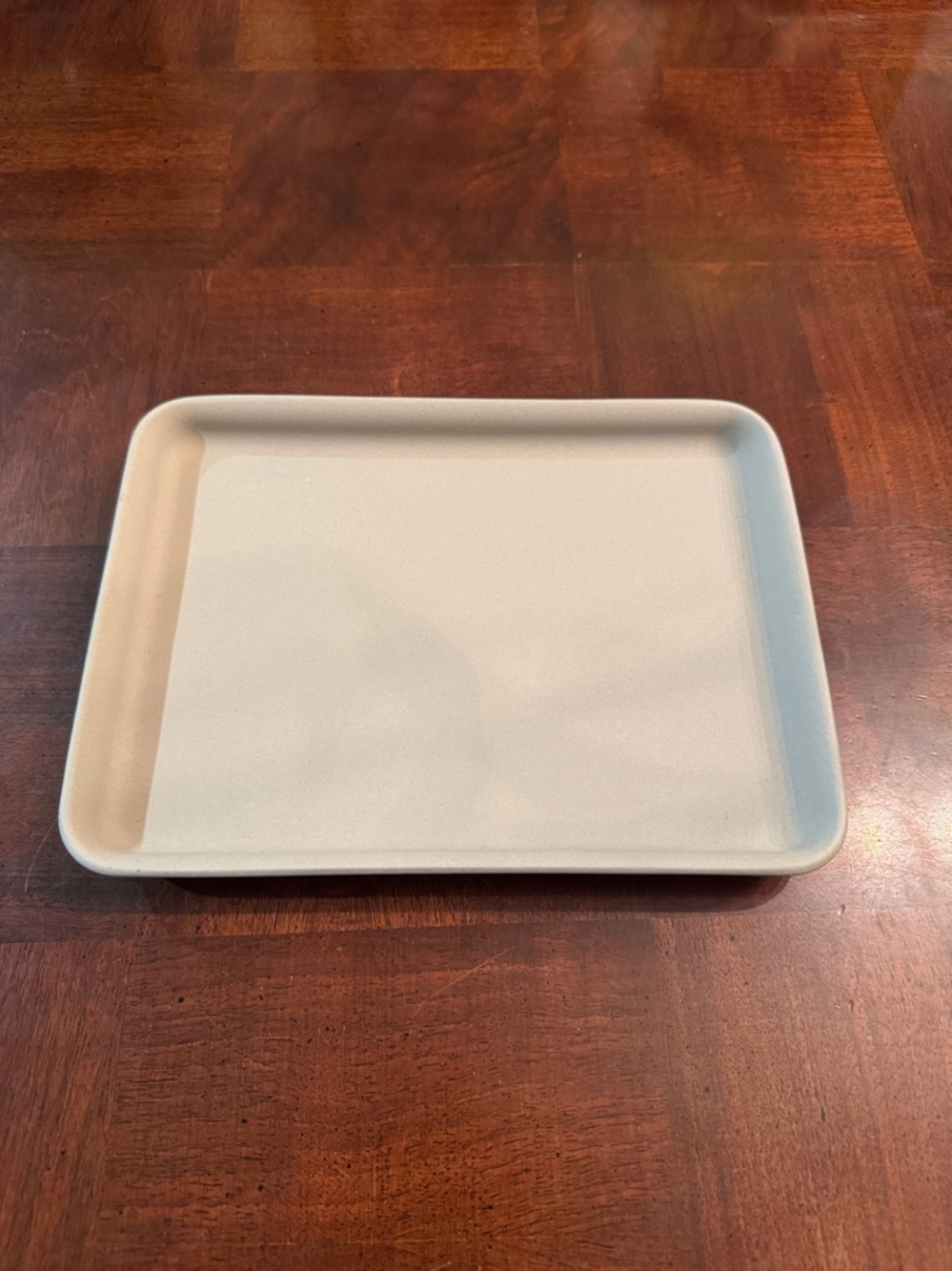 Pampered Chef Small Bar Pan Oven Cookie Sheet Stoneware 9 1/2” x 7”